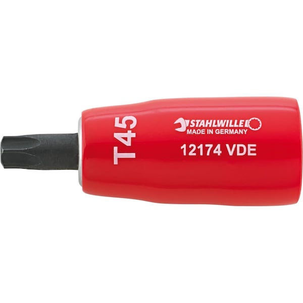 10 mm (3/8") VDE screwdriver socket TORX T20 L.67 mm